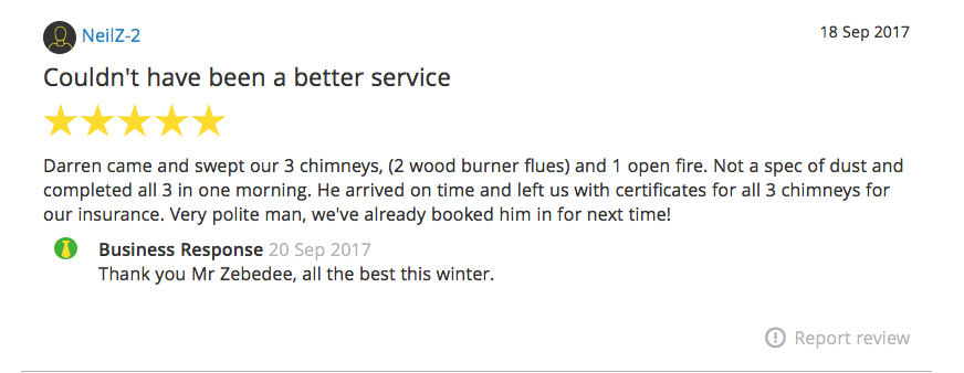 Complete Sweep Chimney Services Customer Reviews